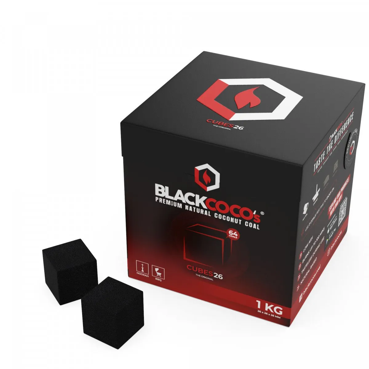 Κάρβουνα Καρύδας Black coco 26mm